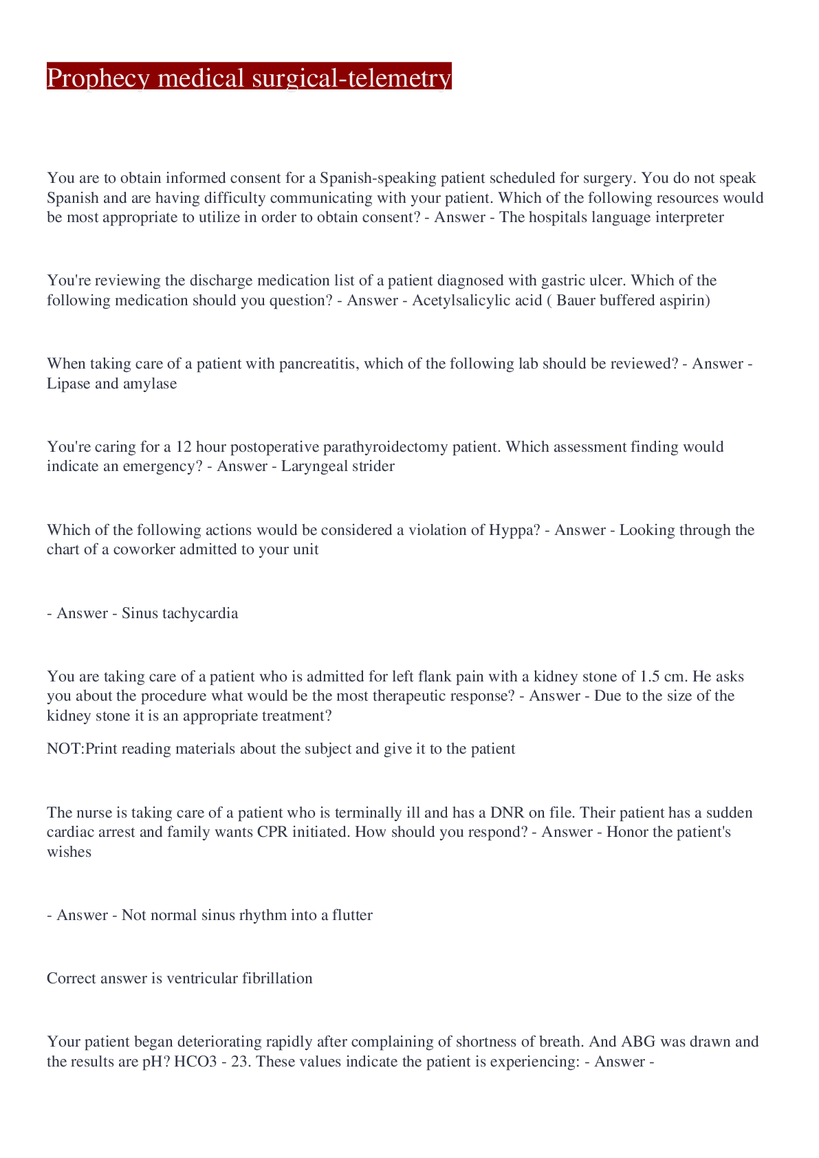 Preview image for Prophecy medical surgical-telemetry